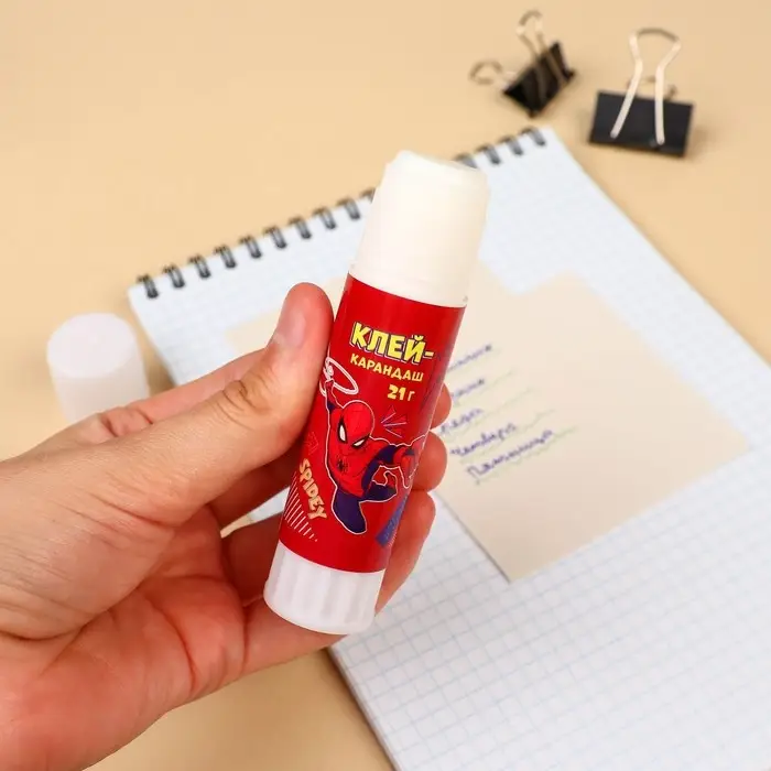 Клей-карандаш PVP 21 г, &laquo;Человек-паук&raquo;