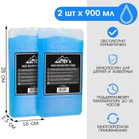 Набор аккумуляторов холода - гелевый хладоэлемент для термосумки "Мастер К.", 2 шт по 900 мл
