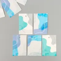 Набор бирок для подарков, цветов &laquo;Минимализм. Море&raquo;, 10 шт. (5 видов), 4&times;6 см