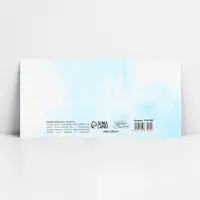 Конверт для денег фигурный &laquo;С днём свадьбы&raquo;, голубой, 17.5 х 8 см