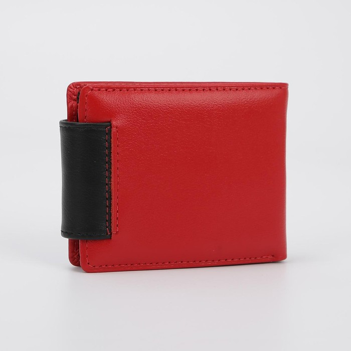 Кошелёк женский на магните, цвет красный