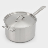 Ковш 6,3 л, d=24, h=14 см, с крышкой, толщина стенки 0,8 мм, индукция, две ручки Ковш 6,3 л, d=24, h=14 см, с крышкой, толщина стенки 0,8 мм, индукция, две ручки