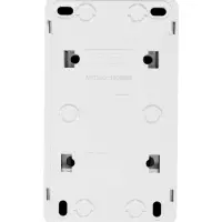 Выключатель с розеткой вернтикальный TANGO, 16 А, 2 клавиши + розетка, IP 20, открытой проводки с за