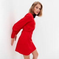 Платье женское MINAKU: Silk pleasure цвет красный , размер 42