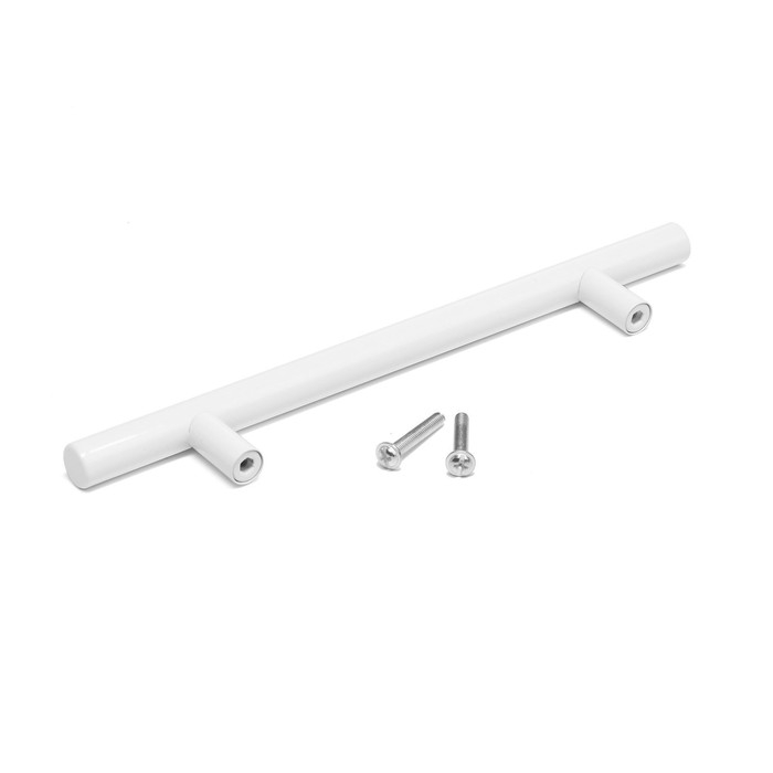 Ручка-рейлинг CAPPIO FRIDA, нержавеющая сталь, d=12 мм, м/о 128 мм, цвет белый, 4 шт.