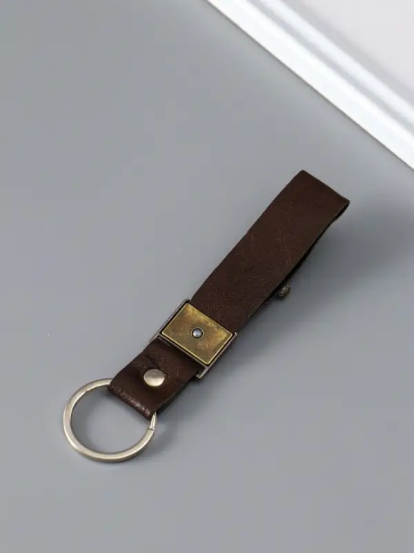 Брелок кожзам "Ремешок с ящерицей" 2,2х10 см