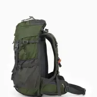 Рюкзак тур 65+5л, 30*20*53, отдел на шнурке, 5нар+2вн кармана, цвет хаки