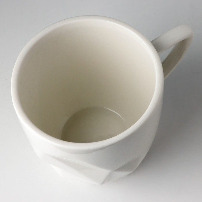 Кружка керамическая «Айсберг», белая 350 мл, цвет белый Кружка керамическая «Айсберг», белая 350 мл, цвет белый