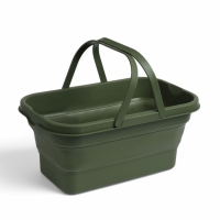 Корзина - столик Maclay 2 в 1, складная, 47 х 28,5 х 23,5 см, стол 45 х 28 х 16 см, зелёная