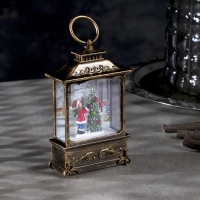 Светодиодная фигура &laquo;Ребёнок и ёлка&raquo; 7.6 &times; 13.5 &times; 3.2 см, пластик, батарейки AG13х3 (в комплекте), свечение тёплое белое