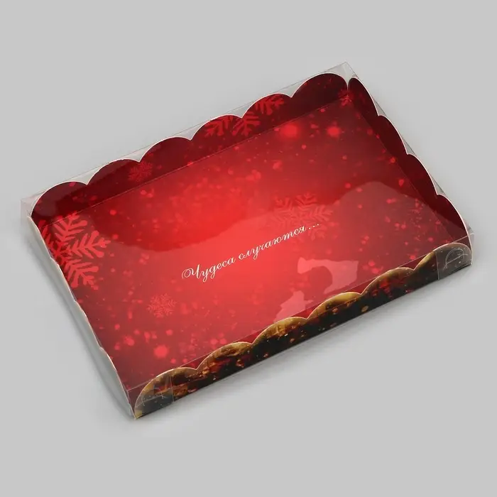 Коробка для печенья, &laquo;Новогодняя Ёлка&raquo;, 22&times;15&times;3 см, Новый год