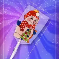 Карамель леденцовая новогодняя &laquo;Снеговик&raquo;, 17 г