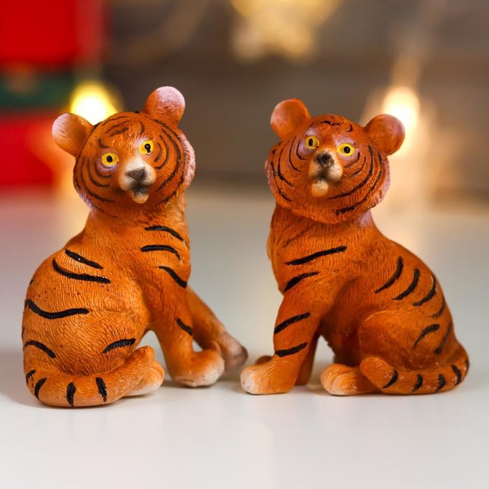 Сувенир полистоун "Тигрёнок" МИКС 7,6х4,5х6 см