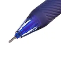 Ручка гелевая автомат СТИРАЕМЫЕ ЧЕРНИЛА, 0,5 мм, стержень синий, резин. держ., корпус Черный   10717