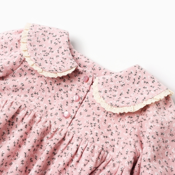 Рубашка-боди для девочки MINAKU, цвет розовый, рост 74-80