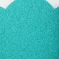 Ветеринарный воротник из фетра "Ромашка", размер M, ярко-бирюзовый Ветеринарный воротник из фетра "Ромашка", размер M, ярко-бирюзовый