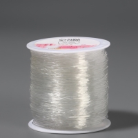 Нить для плетения 100±1м d1мм эластичная силикон прозрачный АУ Нить для плетения 100±1м d1мм эластичная силикон прозрачный АУ