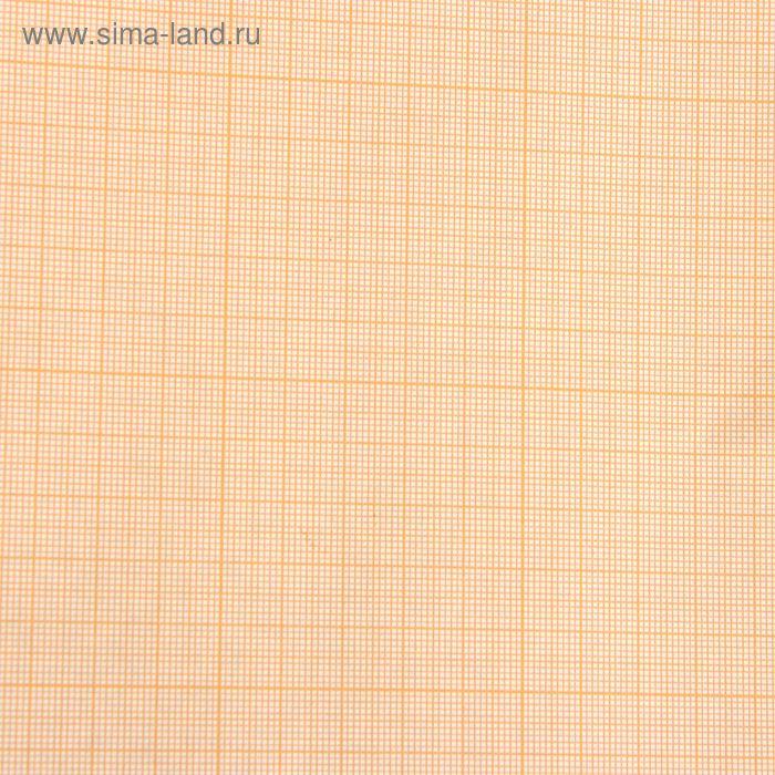 Бумага масштабно-координатная, ширина 878 мм, в рулоне 10 метров, 40 г/м&sup2;, оранжевая
