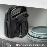 Вафельница Waffle Time WD170D38 серебристый, черный