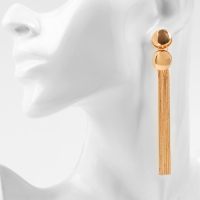 Серьги висячие &laquo;Водопад&raquo; айва, цвет золото, 10см