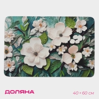 Коврик для дома Доляна Wild Flora, влаговпитывающий, 40&times;60 см