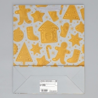 Пакет подарочный новогодний &laquo;Новогодние сладости&raquo; 32 х 26 х 10 см, Новый год