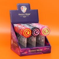 Карамель леденцовая "Завиток" на палочке Манго, Бабл Гам и Тутти-Фрути, 30 г