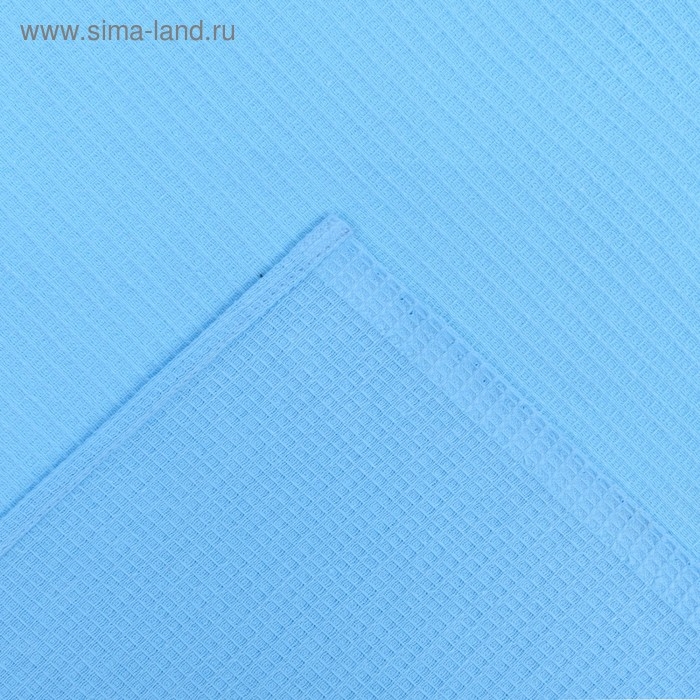 Накидка для сауны жен (75х150), цв.небесный, ваф.полотно 160г/м, хл100%