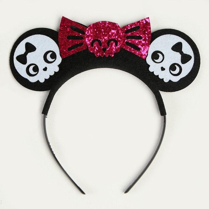 Карнавальный набор &laquo;Радужный скелетик&raquo;, платье и ободок, р. S