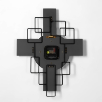 Часы настенные, интерьерные "Скандинавская геометрия", 49.5 х 38 см, циферблат d-21 см Часы настенные, интерьерные "Скандинавская геометрия", 49.5 х 38 см, циферблат d-21 см