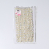 Тесьма декоративная &laquo;Твидовая&raquo;, двусторонняя, 30 мм, 5 &plusmn; 0,5 м, цвет пастельный