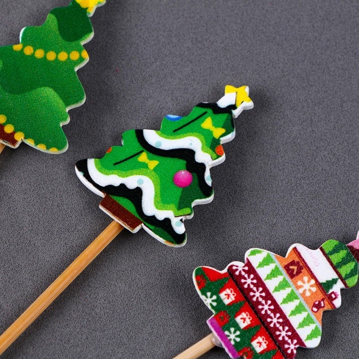 Новый год! Шпажки &laquo;Ёлочки&raquo;, в наборе 6 шт.