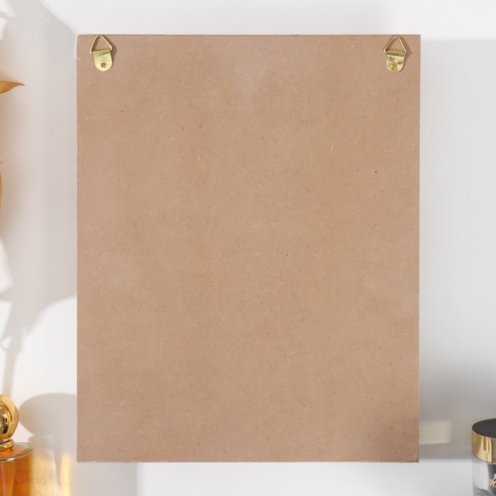 Крючки декоративные дерево Крючки декоративные дерево "Шахматная доска" бело-золотая 20х3х25 см