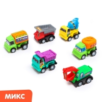 Набор инерционных машин &laquo;Стройка&raquo; в сумке, 6 штук, МИКС