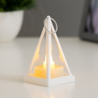 Ночник "Пирамидка" LED 1Вт 3хLR1103 белый 4,5х8х12,5см RISALUX Ночник "Пирамидка" LED 1Вт 3хLR1103 белый 4,5х8х12,5см RISALUX