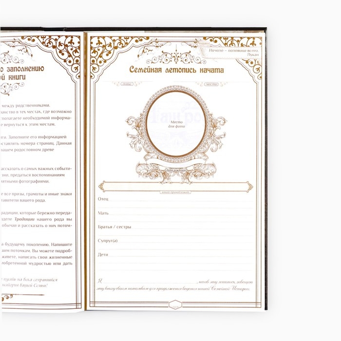 Родословная книга &laquo;Наша Семья&raquo;, 50 листов, 22 х 31 см.