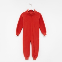 Комбинезон воротник-стойка, цвет терракотовый, рост 98-104 см Комбинезон воротник-стойка, цвет терракотовый, рост 98-104 см