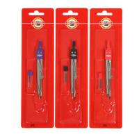 Циркуль металлический Koh-I-Noor 4901, с запасным грифелем, блистер, МИКС Циркуль металлический Koh-I-Noor 4901, с запасным грифелем, блистер, МИКС