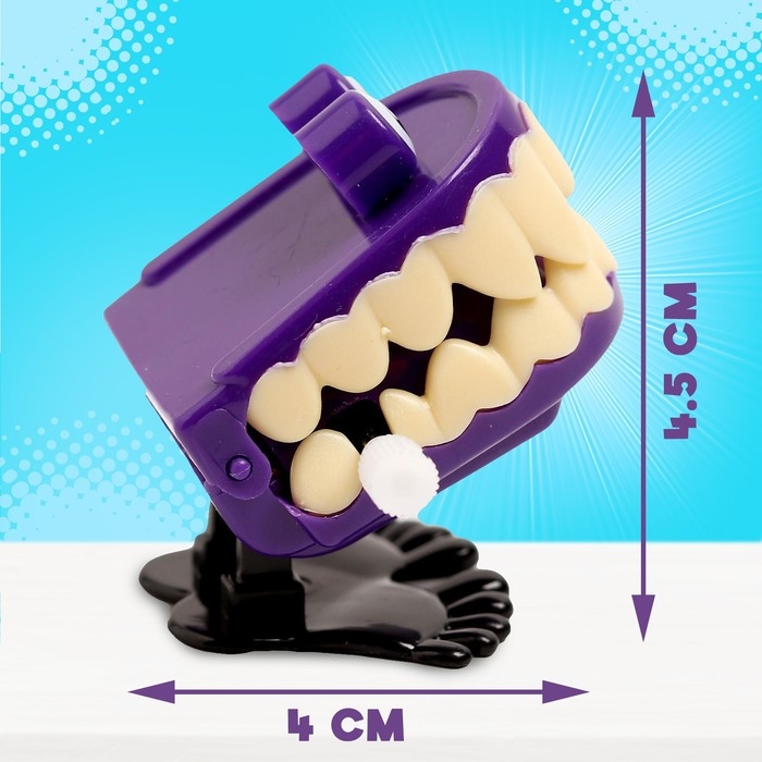 Заводная игрушка «Челюсти вампира», прыгает, МИКС Заводная игрушка «Челюсти вампира», прыгает, МИКС