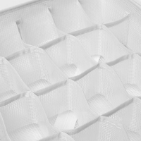 Органайзер для хранения белья LaDо́m, 24 ячейки, 32&times;32&times;10 см, цвет белый