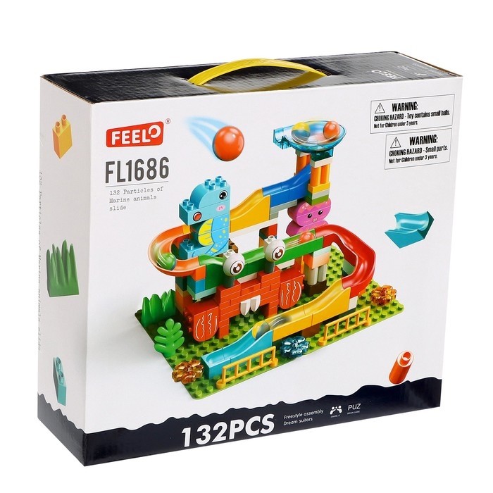 Конструктор Шарики &laquo;Океан-горка&raquo;, 132 детали