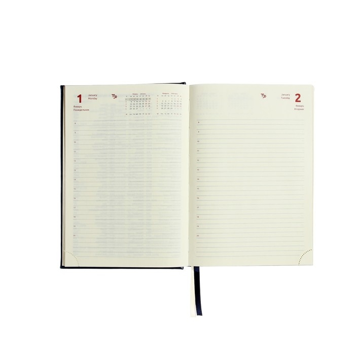 Ежедневник датированный 2024 A5 176 листов, deVENTE.Symbol, твёрдая обложка из искусственной кожи, тиснение фольгой, ляссе, кремовый блок 70 г/м2, синий Ежедневник датированный 2024 A5 176 листов, deVENTE.Symbol, твёрдая обложка из искусственной кожи, тиснение фольгой, ляссе, кремовый блок 70 г/м2, синий