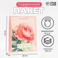 Пакет ламинированный вертикальный &laquo;Красивых моментов&raquo;, 33 х 42 х 10 см