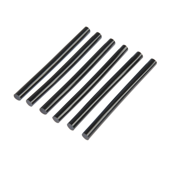 Клеевые стержни ТУНДРА, 7 х 100 мм, черные, 6 шт. Клеевые стержни ТУНДРА, 7 х 100 мм, черные, 6 шт.