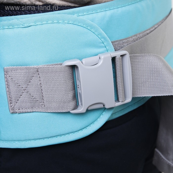 Рюкзак-кенгуру, хипсит для малыша &laquo;Звезды&raquo;, от 3 до 20 кг., цвет голубой