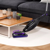 Паровая швабра Kitfort KT-1061, 1300 Вт, 300 мл, шнур 4.7 м, чёрно-фиолетовая