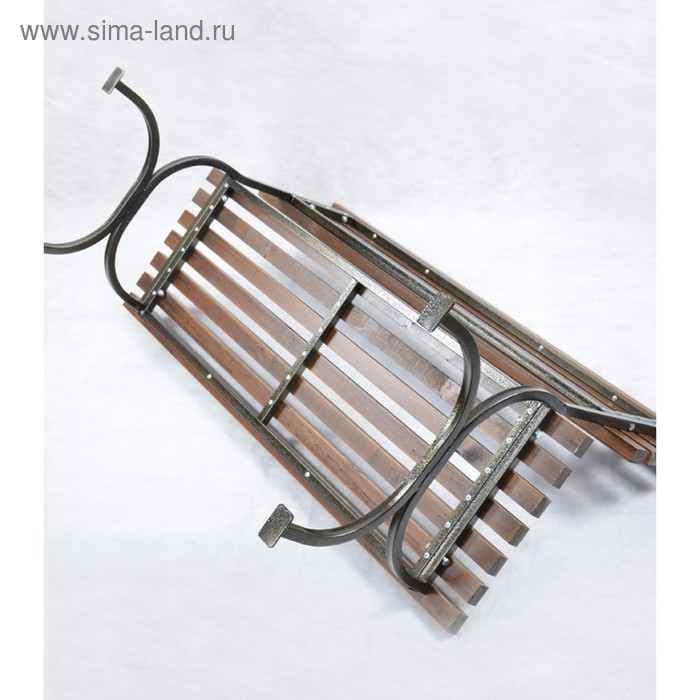 Скамейка для дачи со спинкой Скамейка для дачи со спинкой "Стандартная" 130х55х80см, деревянная, каркас металл, уличная