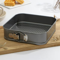 Форма для выпечки разъёмная Доляна &laquo;Элин. Квадрат&raquo;, 24&times;6,5 см, антипригарное покрытие, цвет чёрный