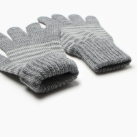 Перчатки женские, цвет тёмно-серый, размер 18 Перчатки женские, цвет тёмно-серый, размер 18