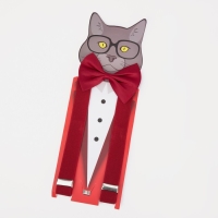 Подтяжки детские &laquo;Выбражулька&raquo;, ширина 2.5 см, бабочка, цвет красный